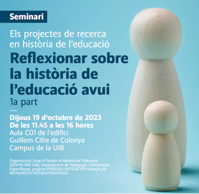 Presencia en el Seminari: Reflexionar sobre la història de la educació avui